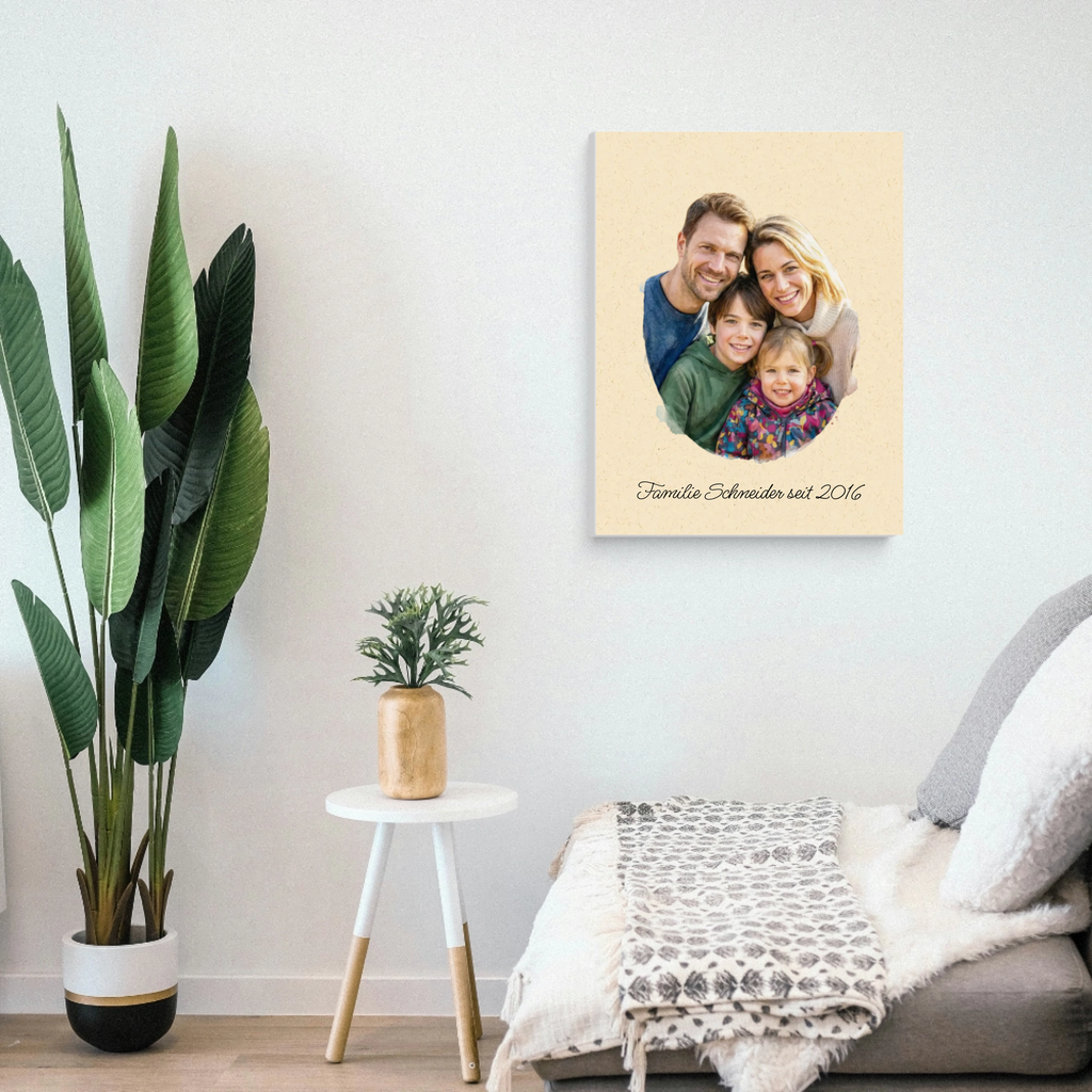 Foto als Aquarell Leinwand