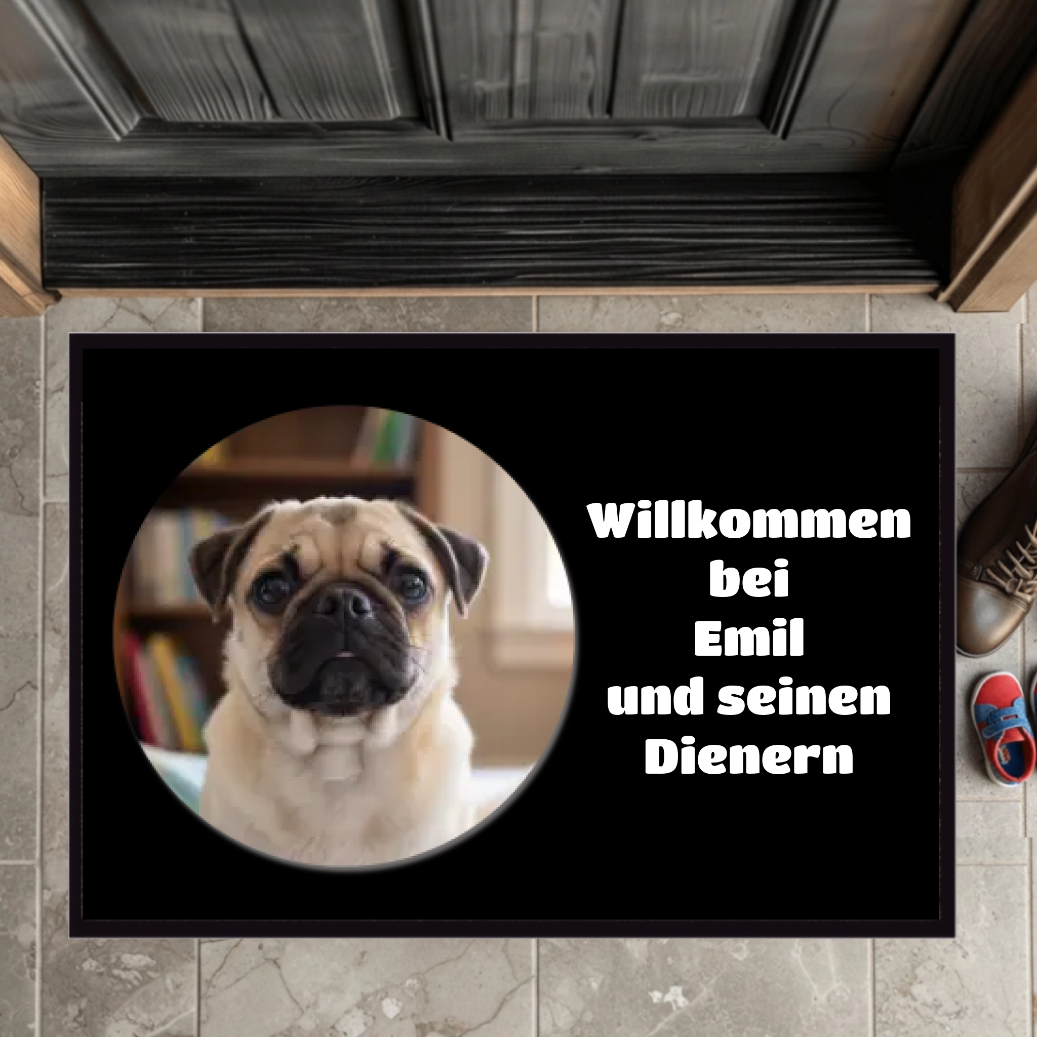 Hunde Fußmatte mit deinem Foto