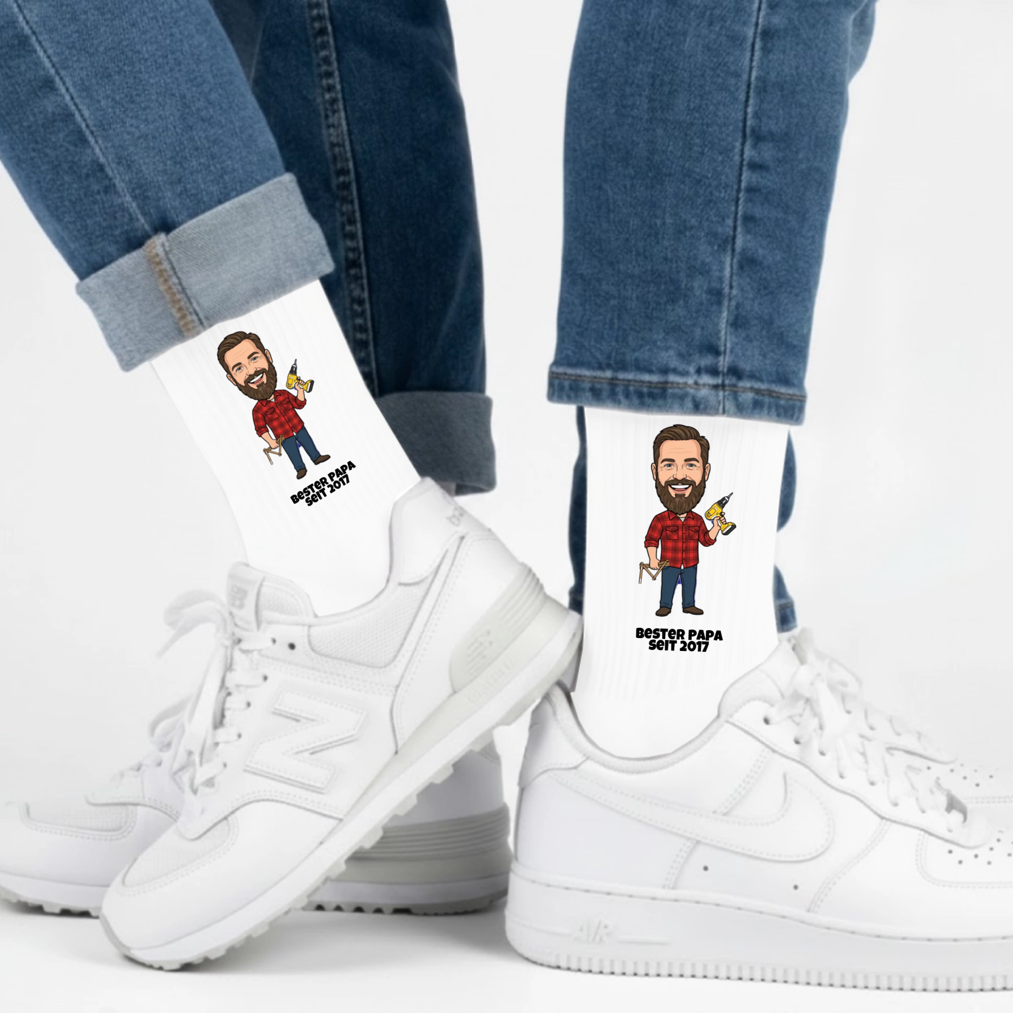 Bester Papa Socken personalisiert