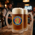 Brauerei Bierkrug mit Foto als Glas-Bierkrug satiniert