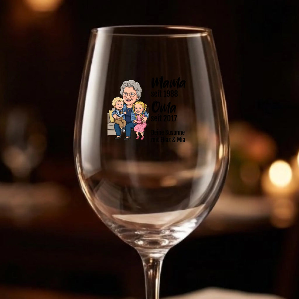 Leonardo Weinglas personalisiert