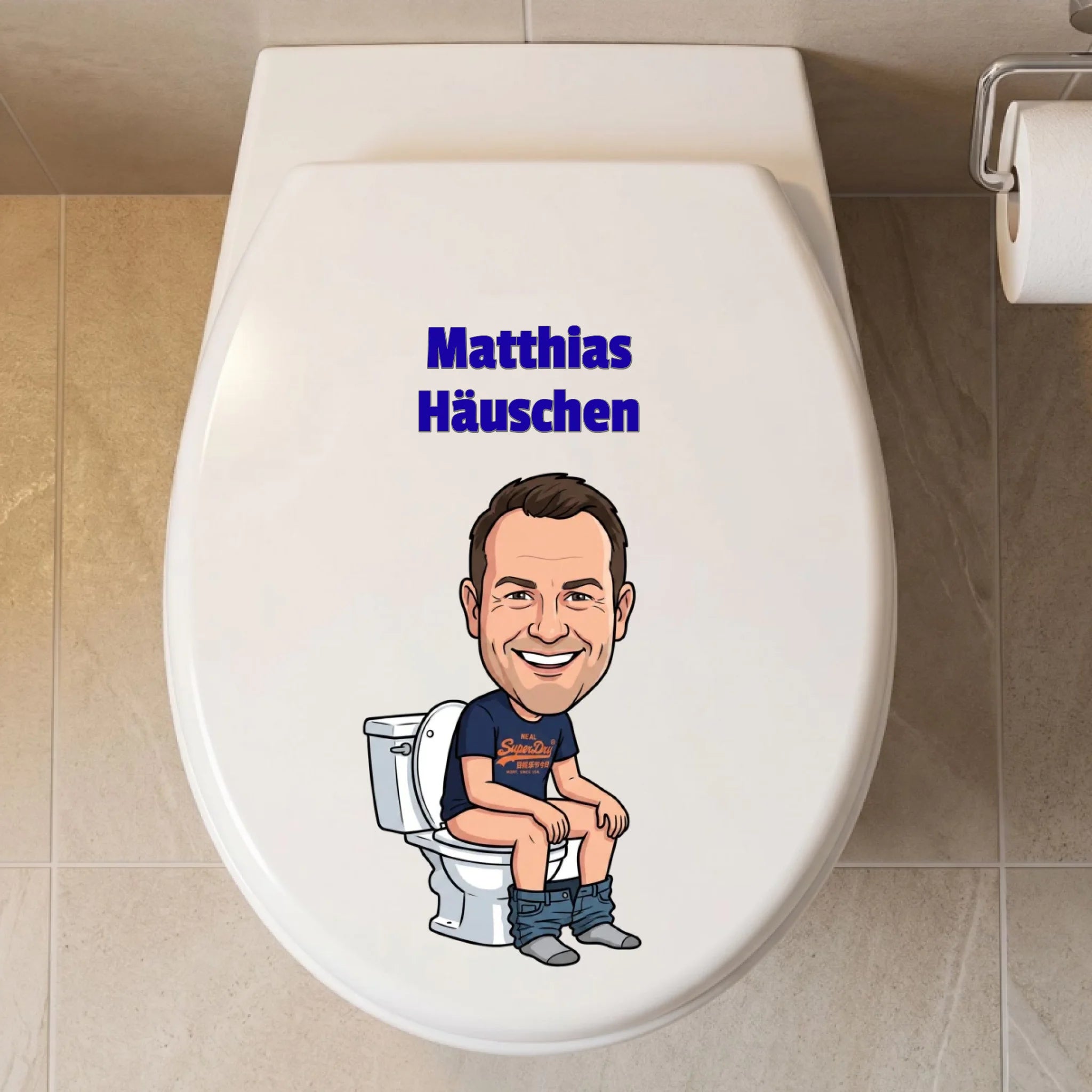 Toilettendeckel Aufkleber