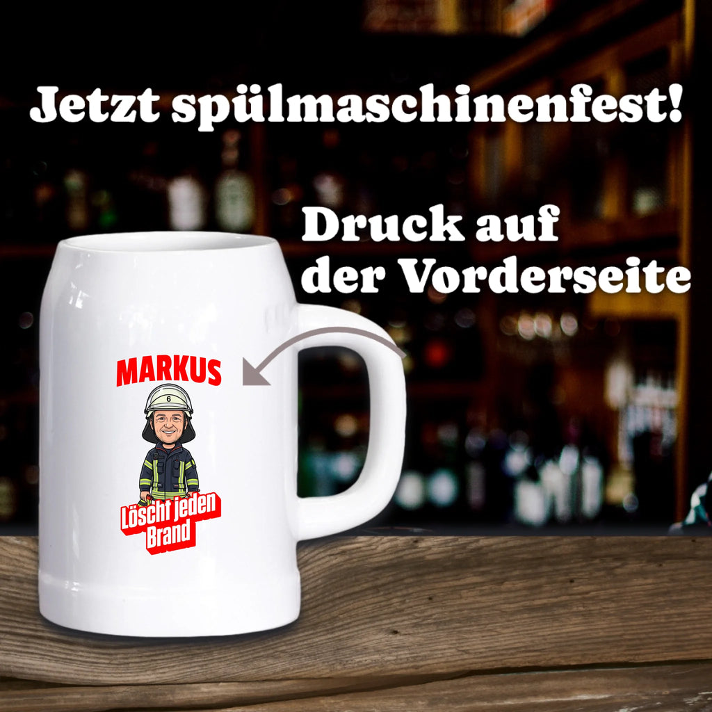Bierkrug aus Stein personalisiert
