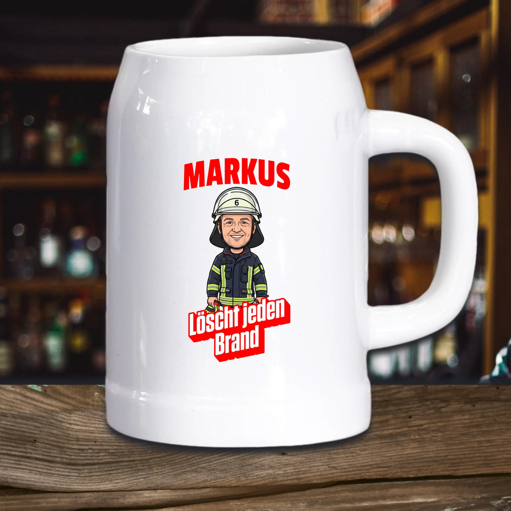 Bierkrug aus Stein personalisiert