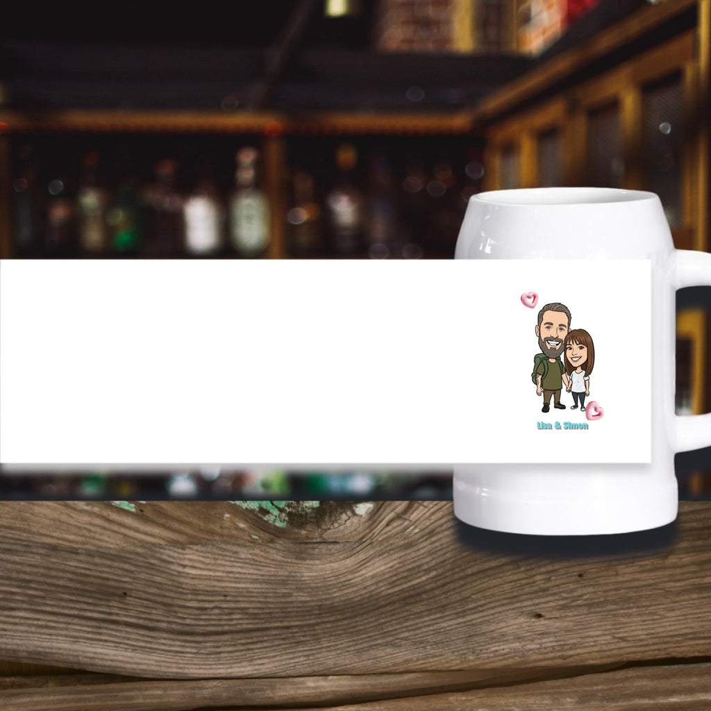 Personalisierter Bierkrug aus Stein