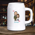 Bierkrug aus Stein personalisiert