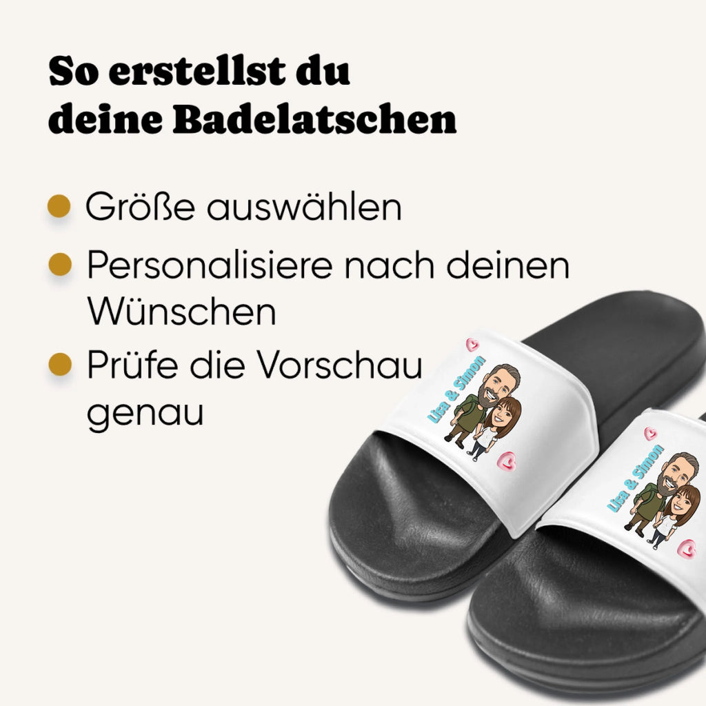 Personalisierte Badeschlappen