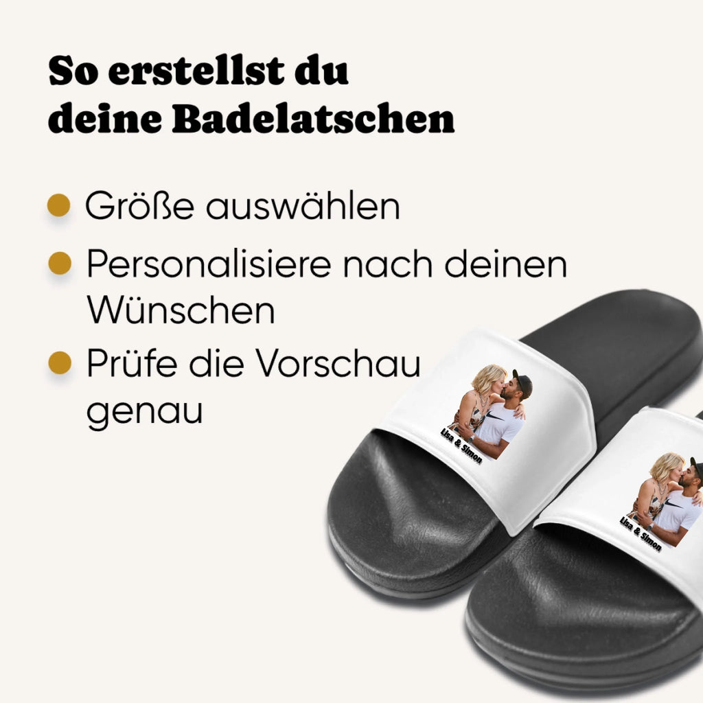 Personalisierte Badeschlappen