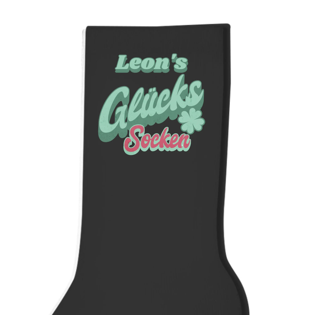 Personalisierte Socken schwarz