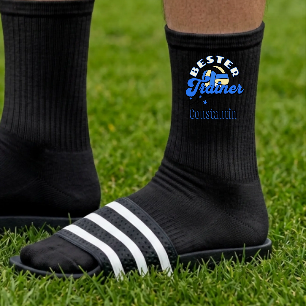 Personalisierte Socken schwarz