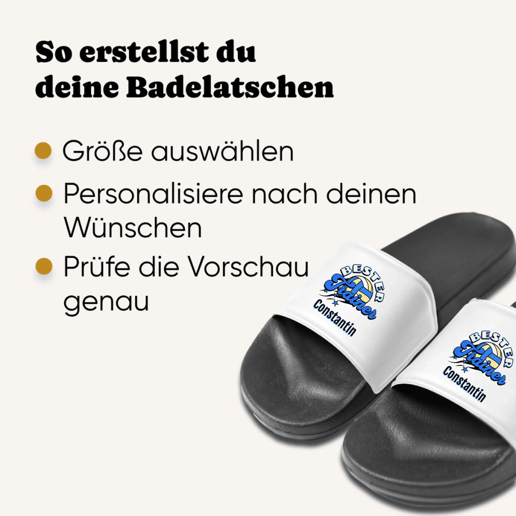 Personalisierte Badeschlappen