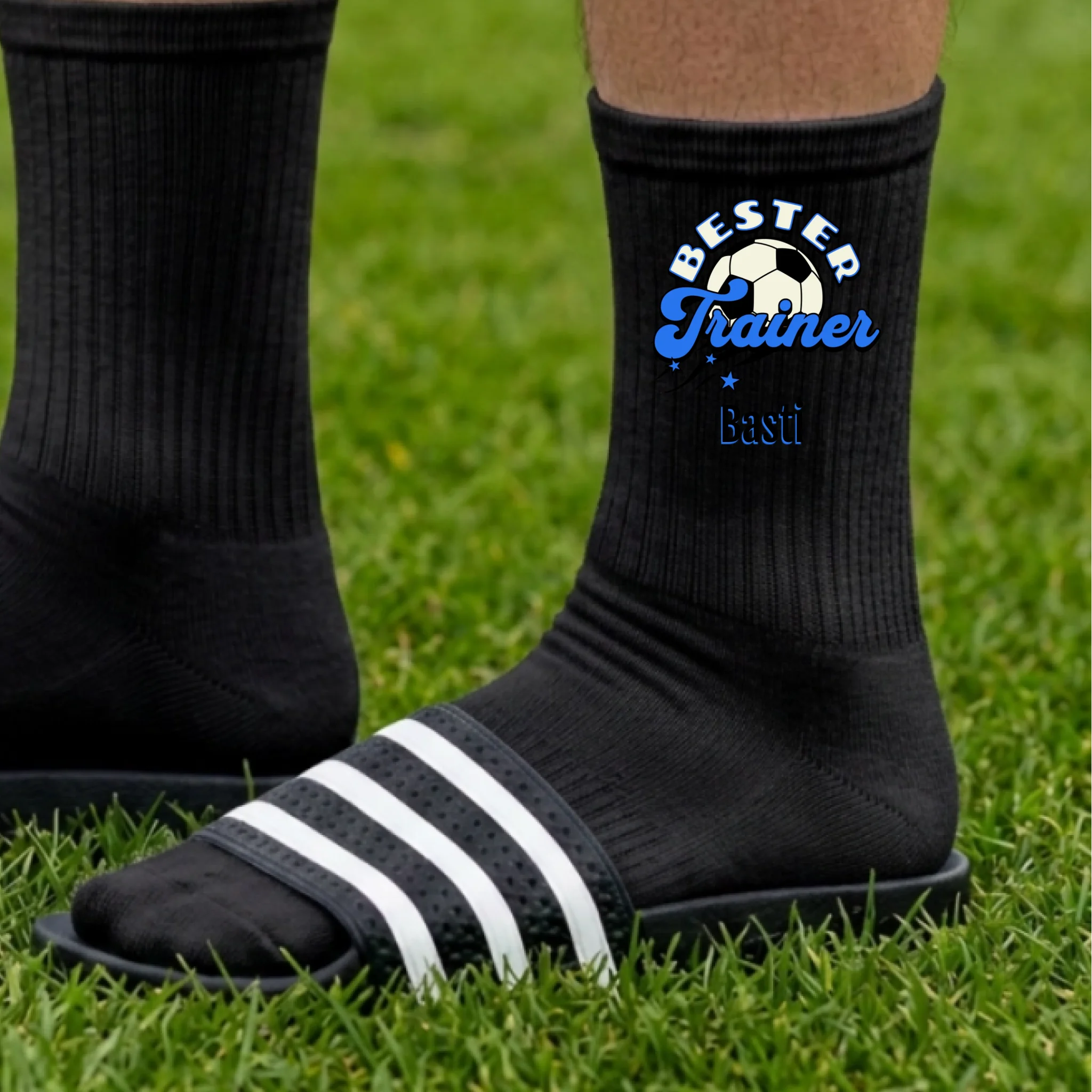 Personalisierte Socken schwarz