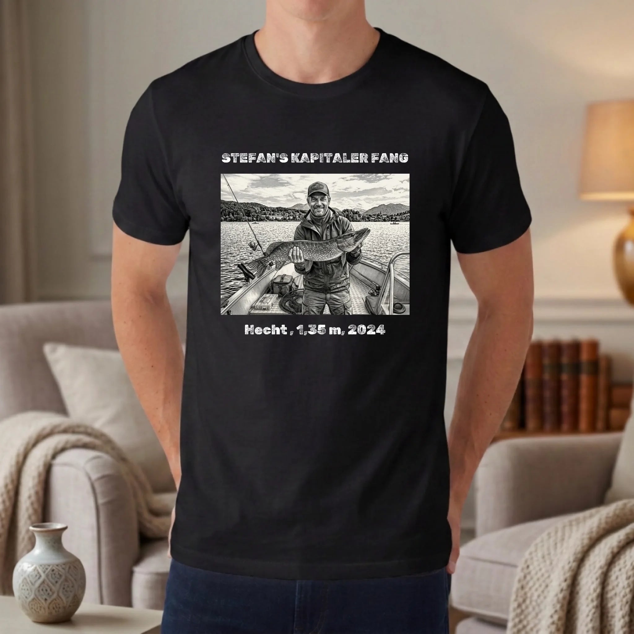 Personalisiertes T-shirt unisex - schwarz