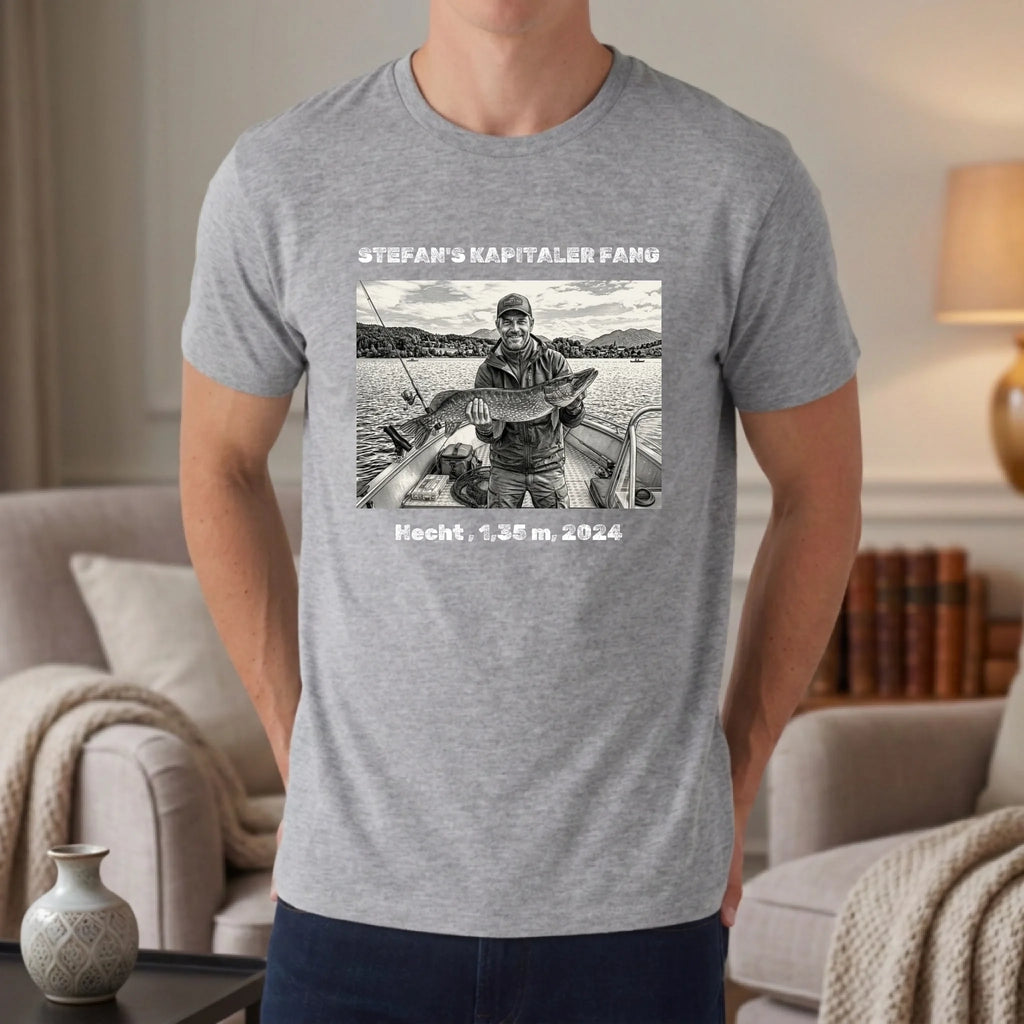 Personalisiertes T-shirt unisex - heather grey