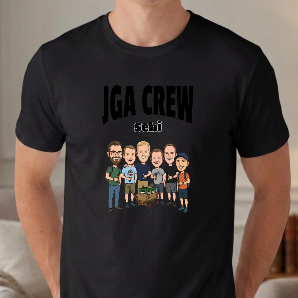 Personalisiertes T-shirt unisex - schwarz