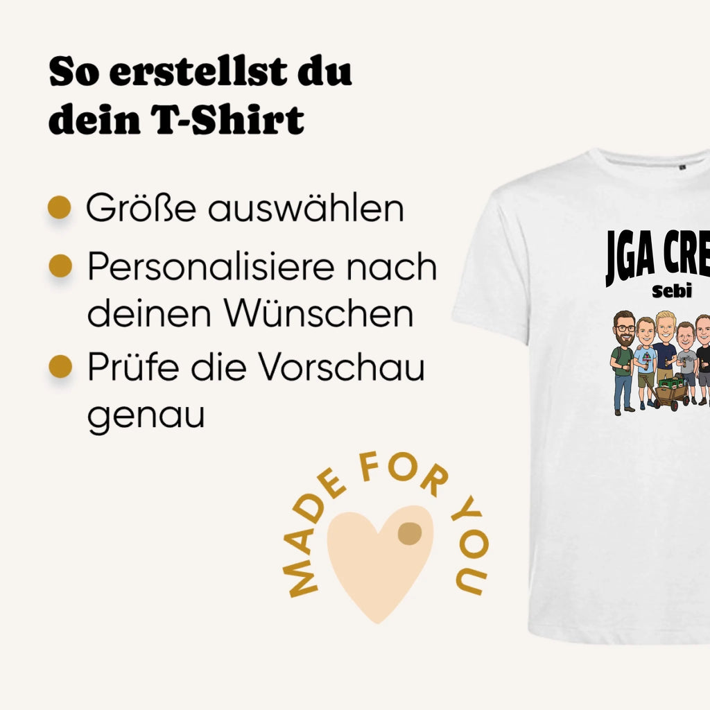 Personalisiertes T-shirt unisex - Erklärung