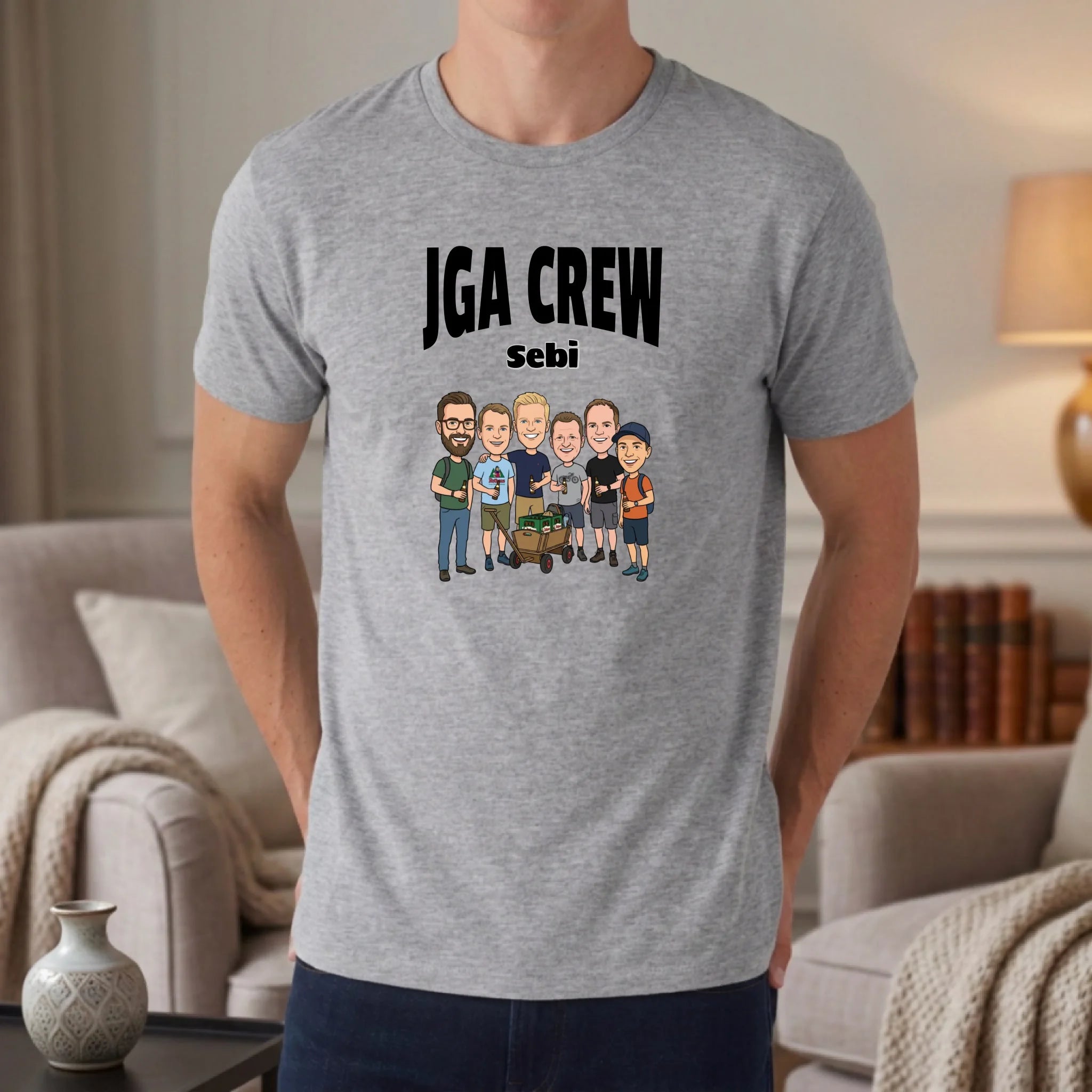 Personalisiertes T-shirt unisex - heather grey