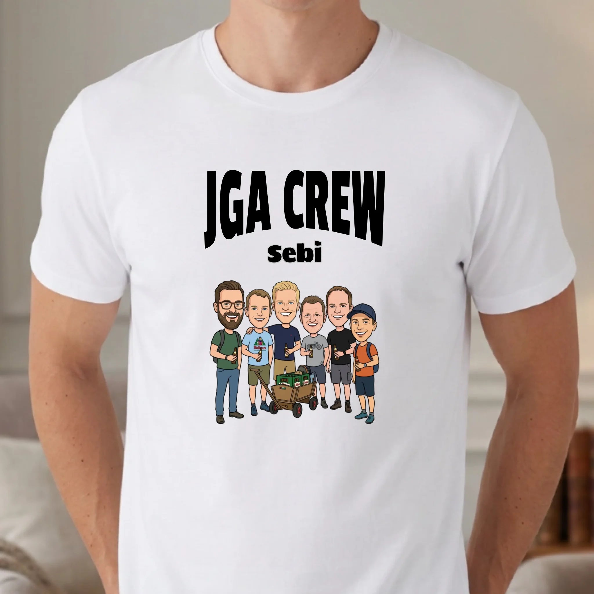 Personalisiertes T-shirt unisex - weiss