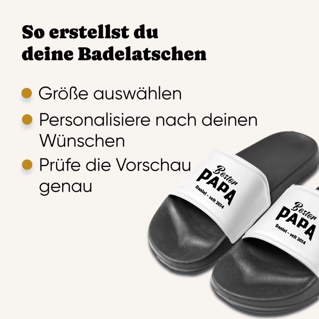 Personalisierte Badeschlappen