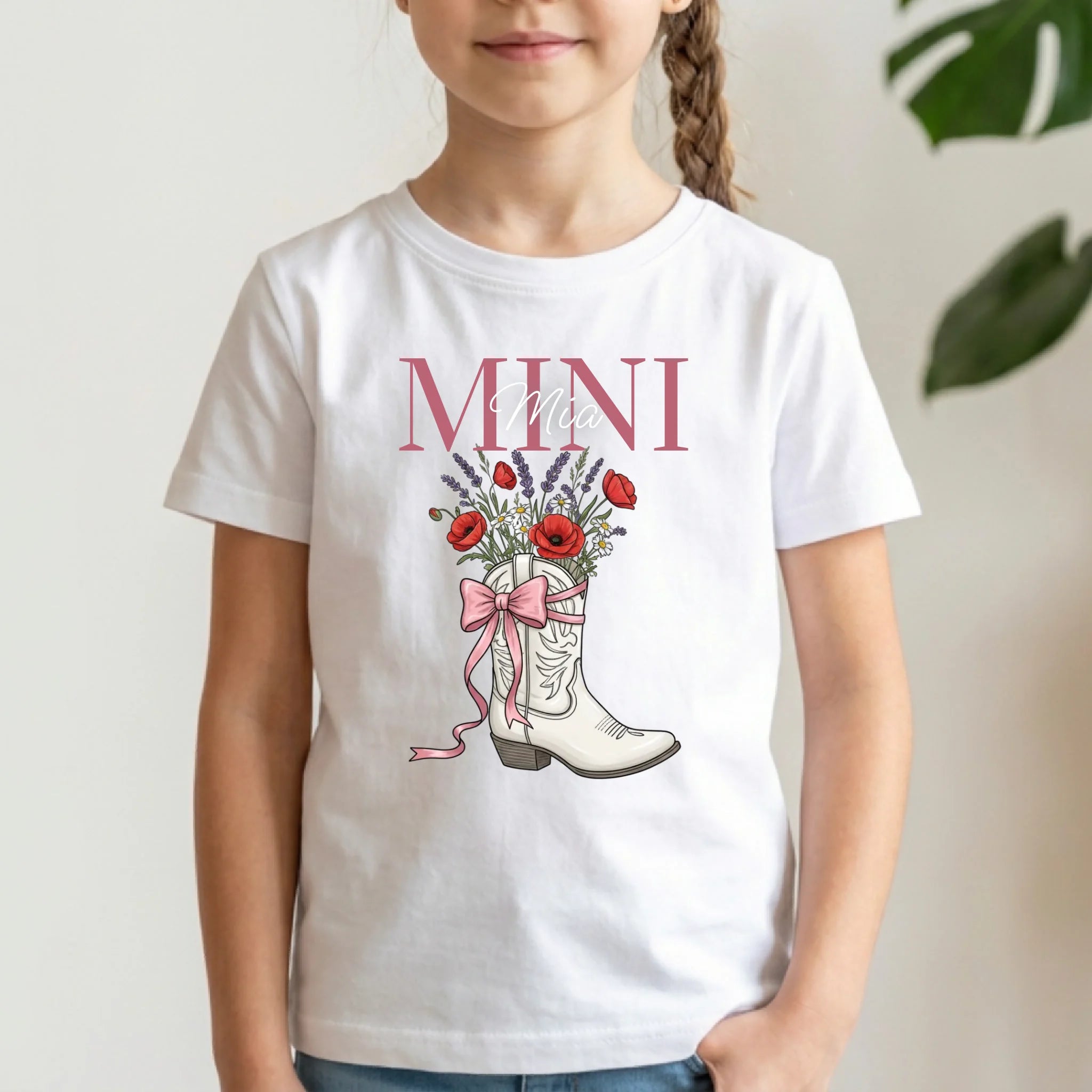 Personalisiertes T-Shirt Kinder - weiß