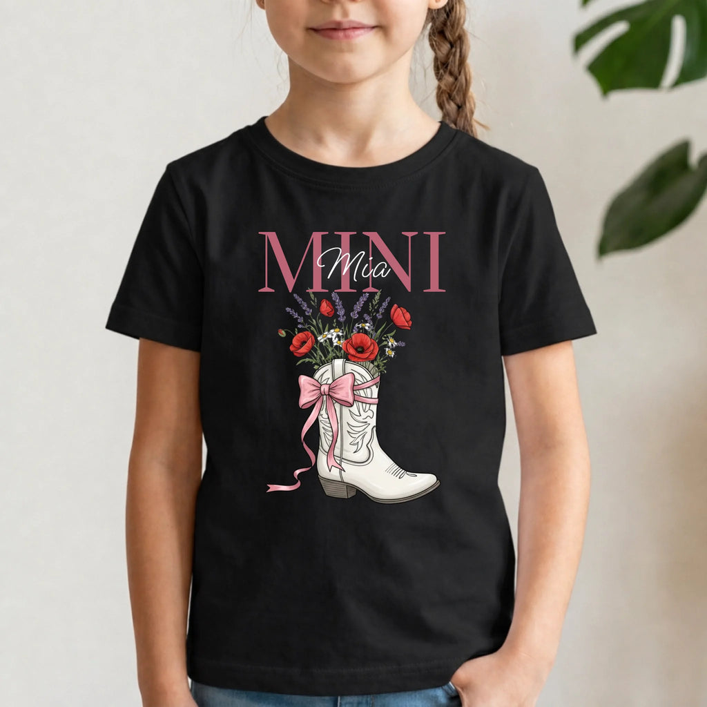 Personalisiertes T-Shirt Kinder - schwarz