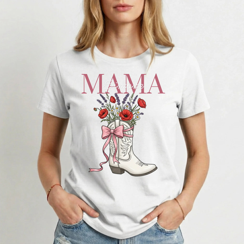 Personalisiertes T-Shirt Damen - weiss