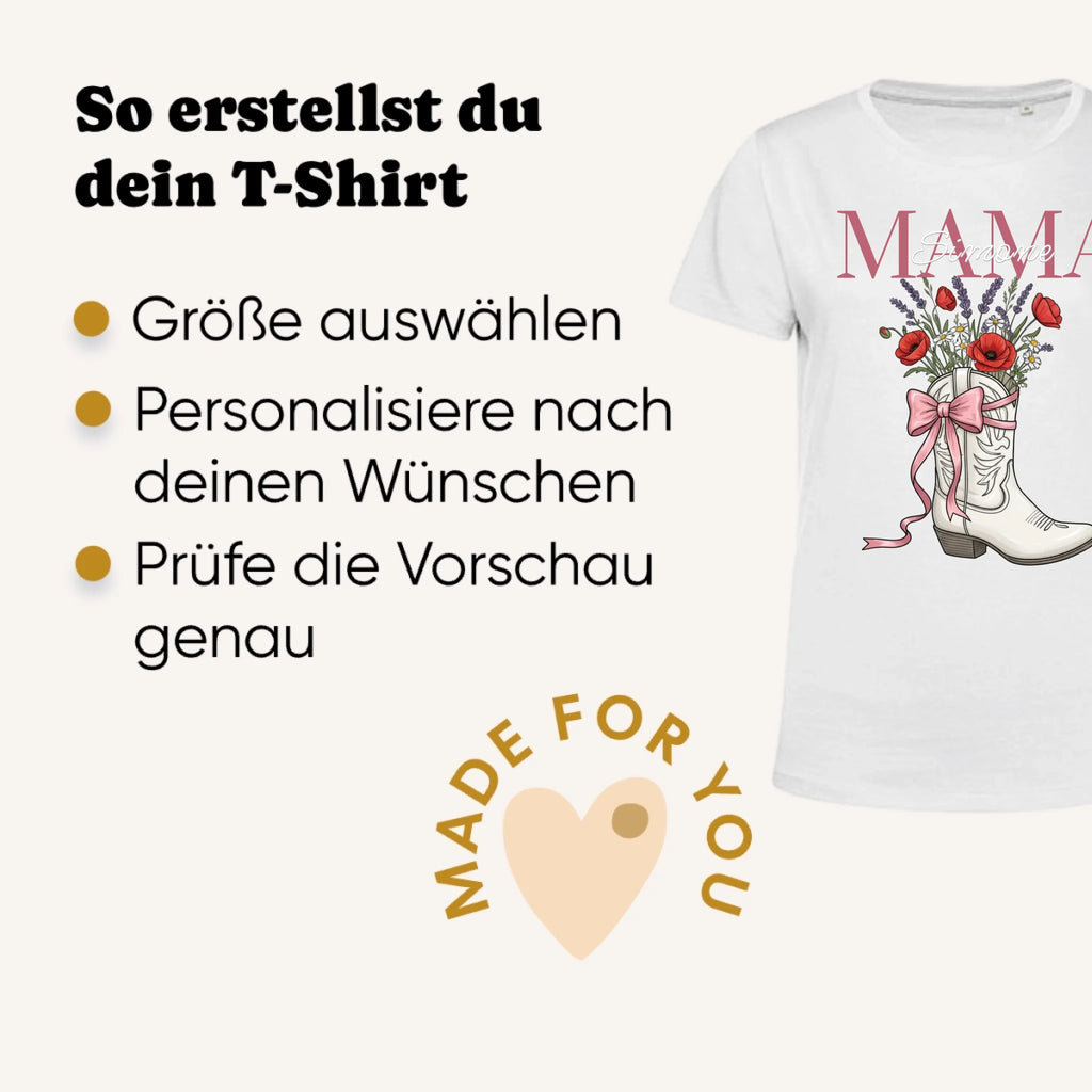 Personalisiertes T-Shirt Damen - weiss