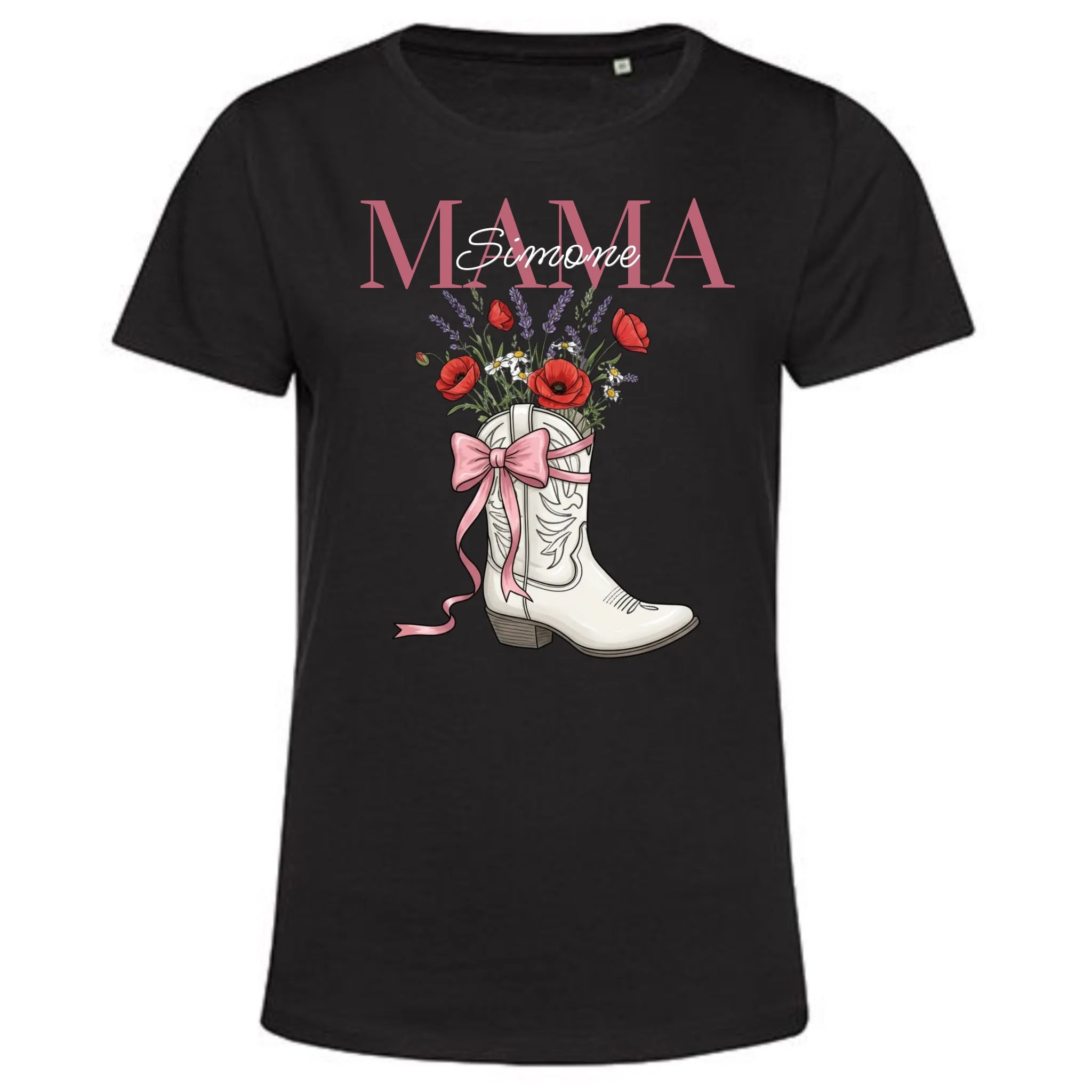 Personalisiertes T-Shirt Damen - schwarz