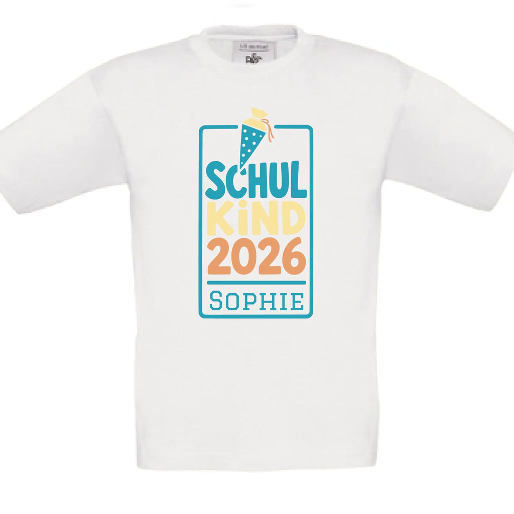 Personalisiertes T-Shirt Kinder - weiß