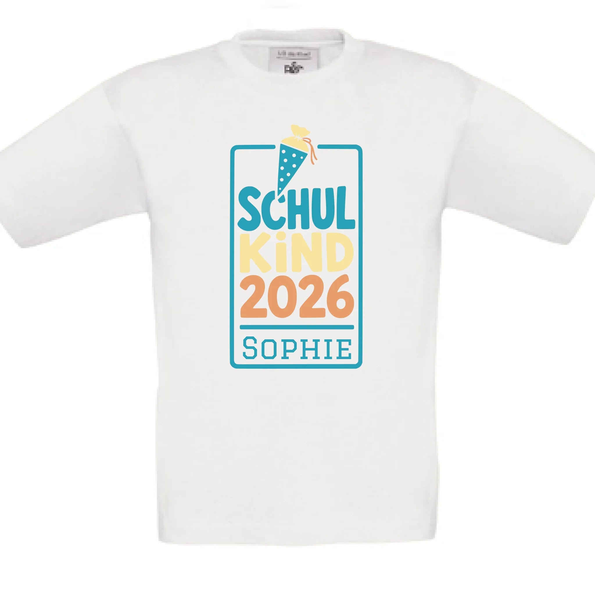 Personalisiertes T-Shirt Kinder - weiß
