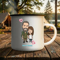 Personalisierte Emaille Tasse