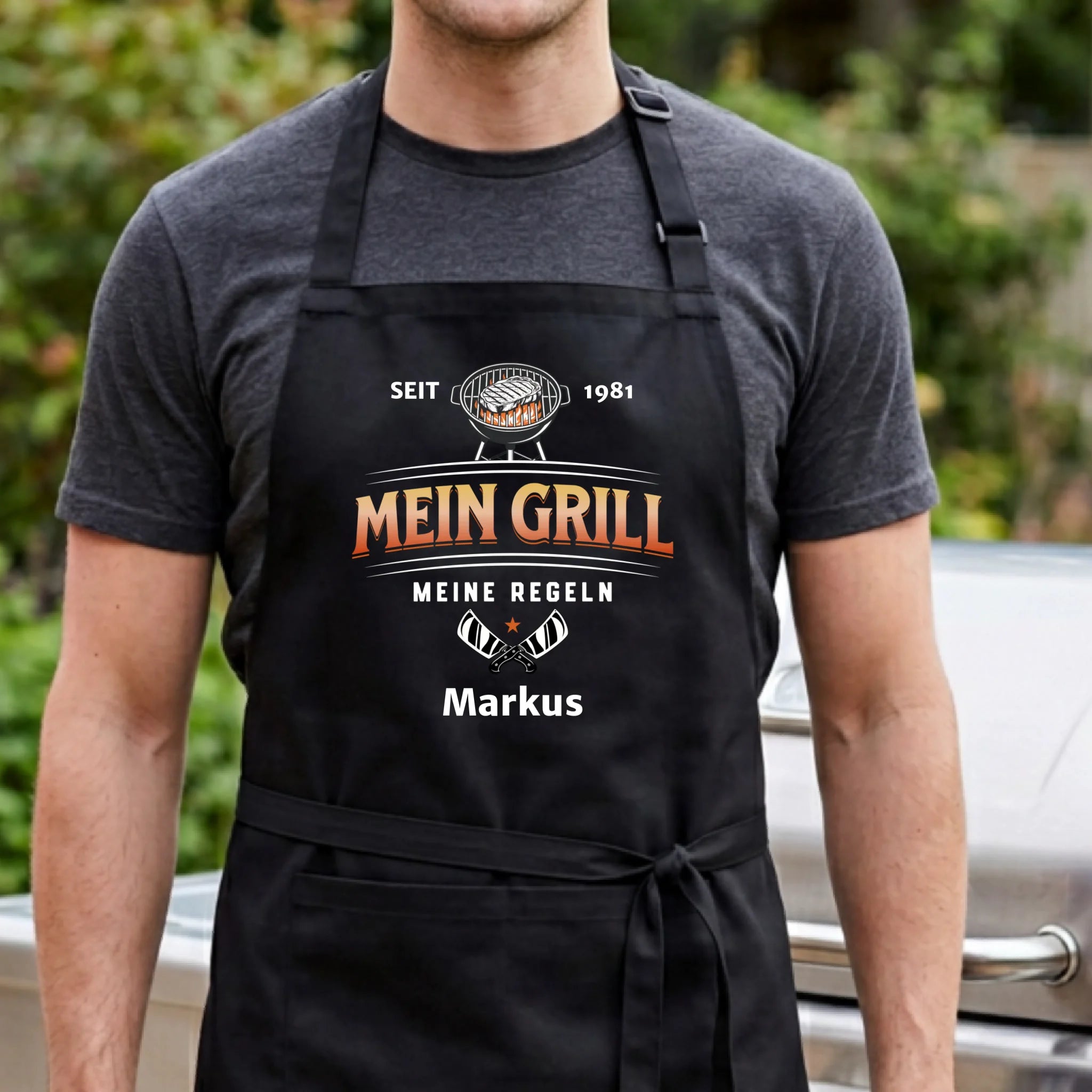 Personalisierte Schürze