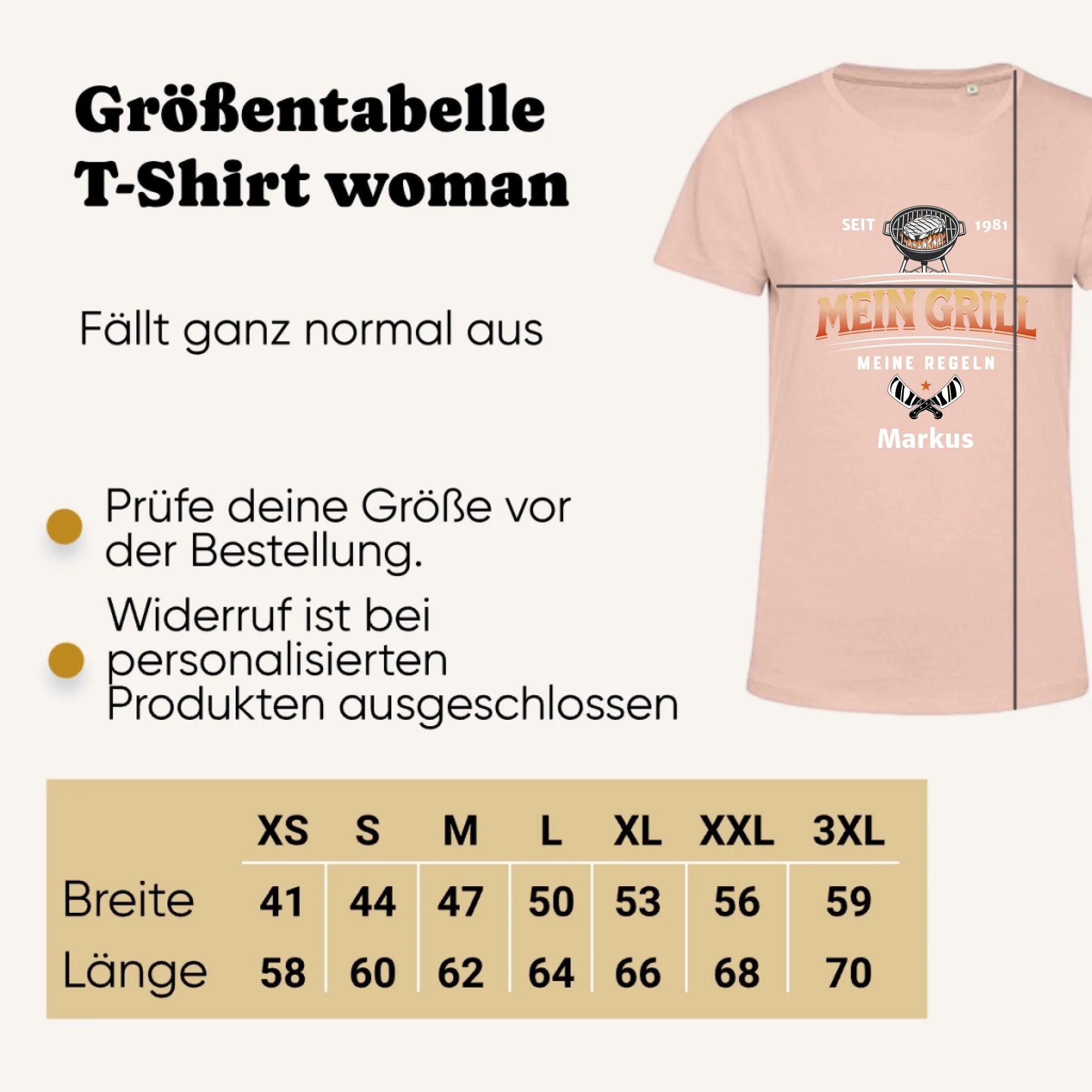 Personalisiertes T-Shirt Damen - weiss