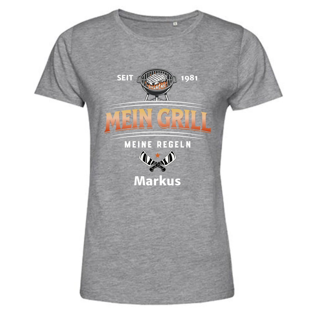 Personalisiertes T-Shirt Damen - grau