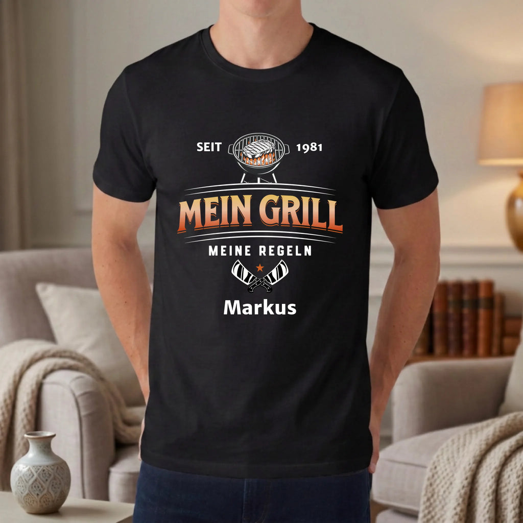 Personalisiertes T-shirt unisex - schwarz