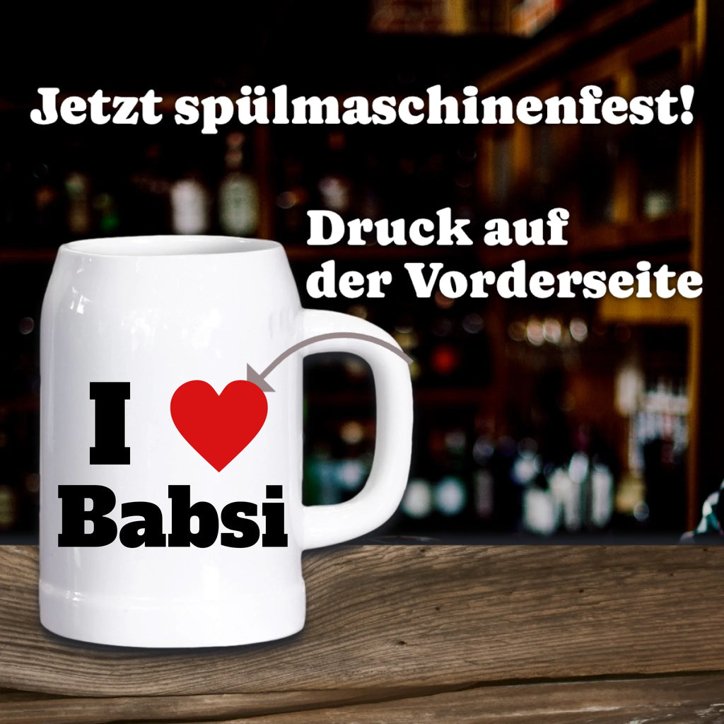 Bierkrug aus Stein personalisiert
