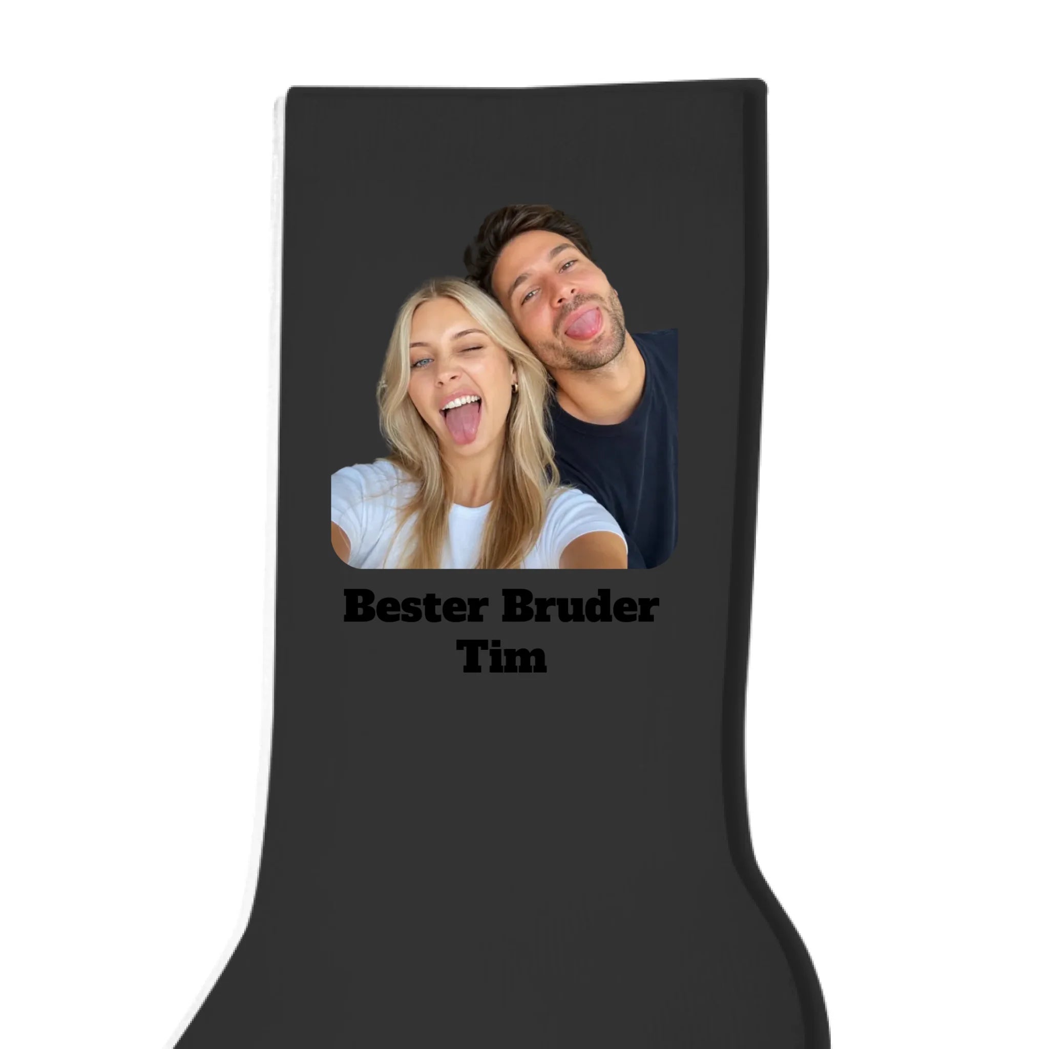Personalisierte Socken schwarz