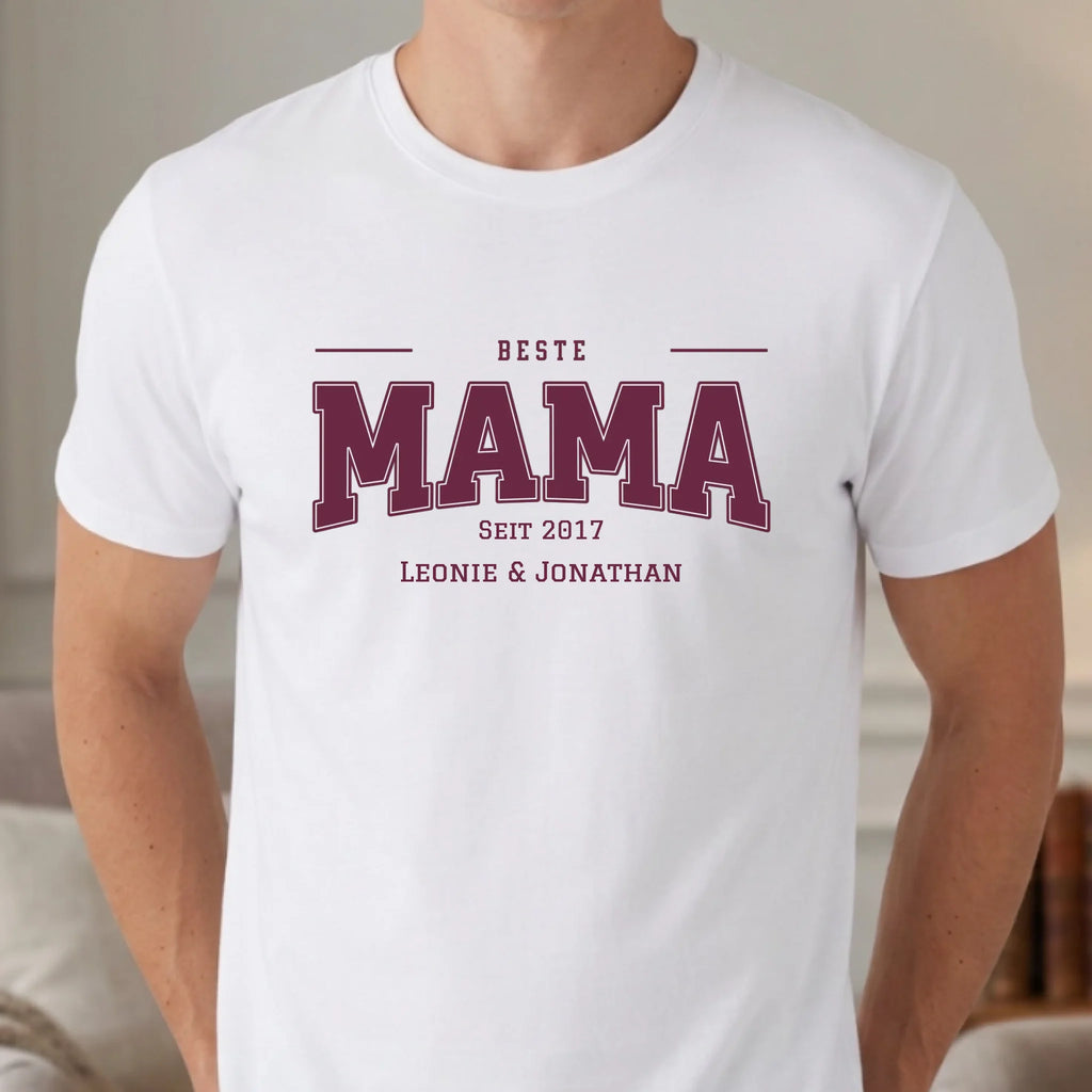 Personalisiertes T-shirt unisex - weiss