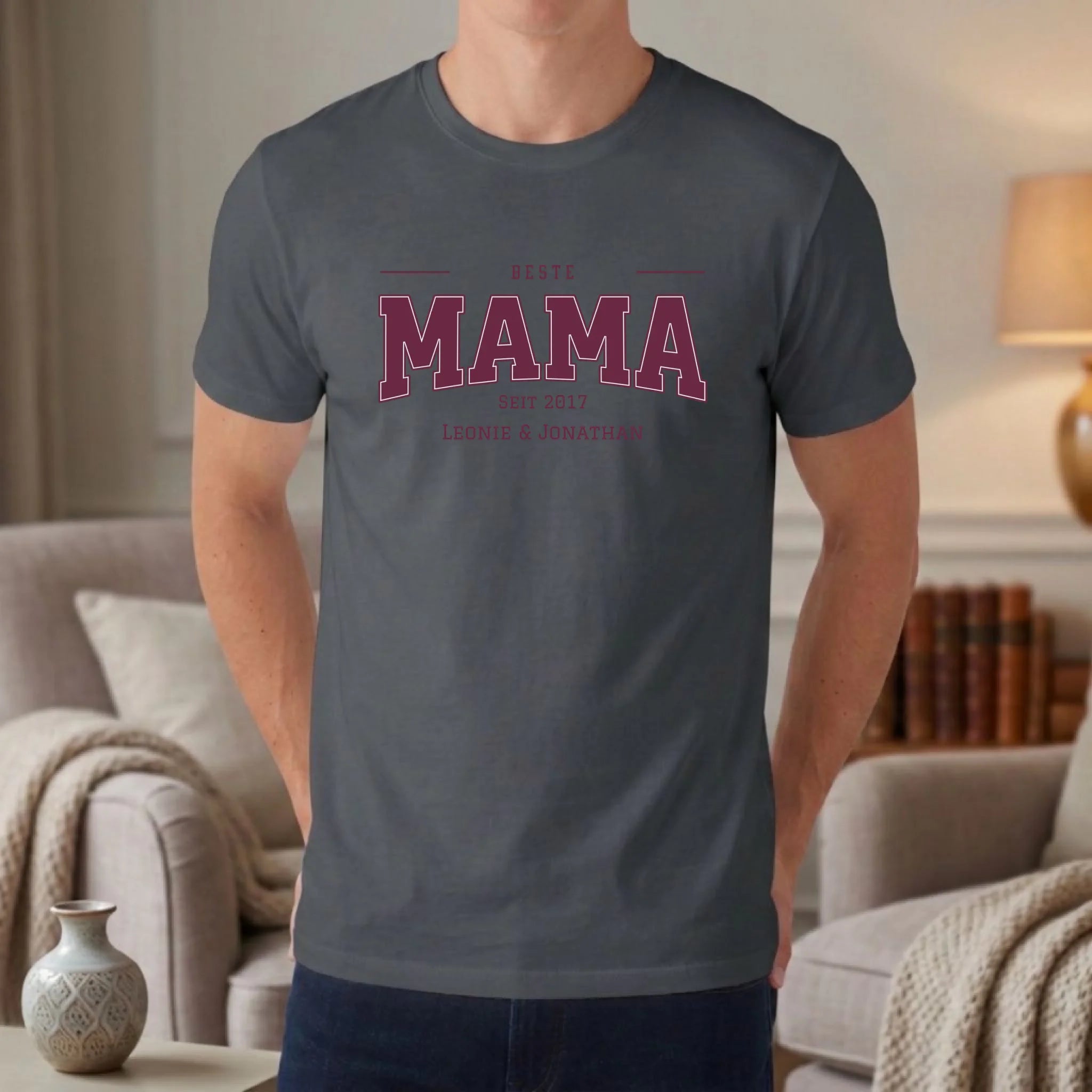 Personalisiertes T-shirt unisex - asphalt