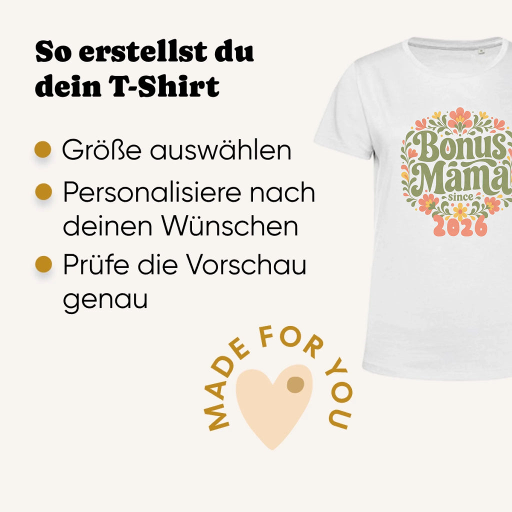 Personalisiertes T-Shirt Damen - weiss