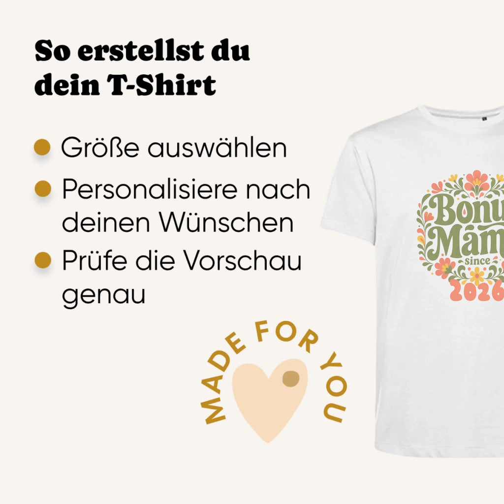 Personalisiertes T-shirt unisex - Erklärung
