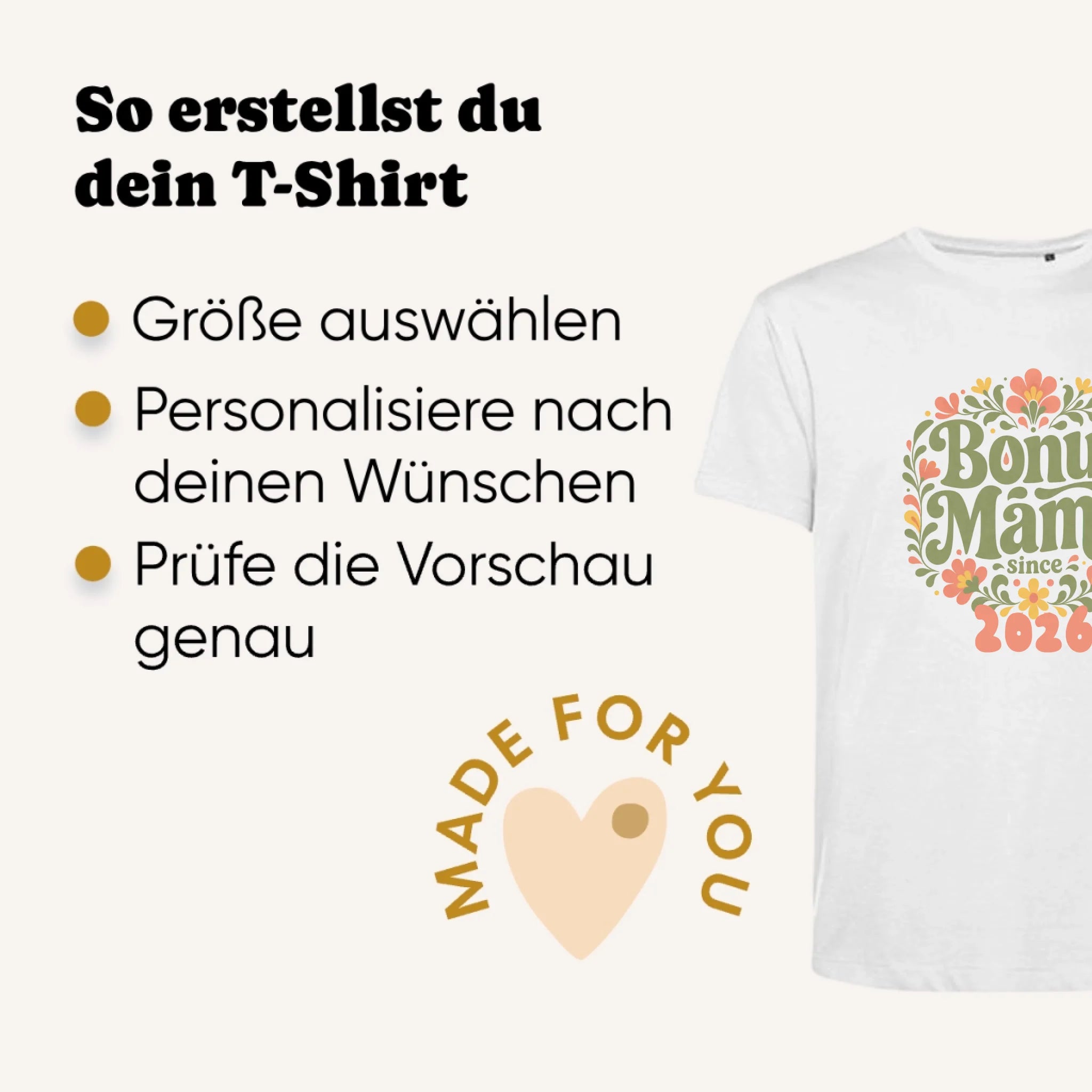 Personalisiertes T-shirt unisex - Erklärung
