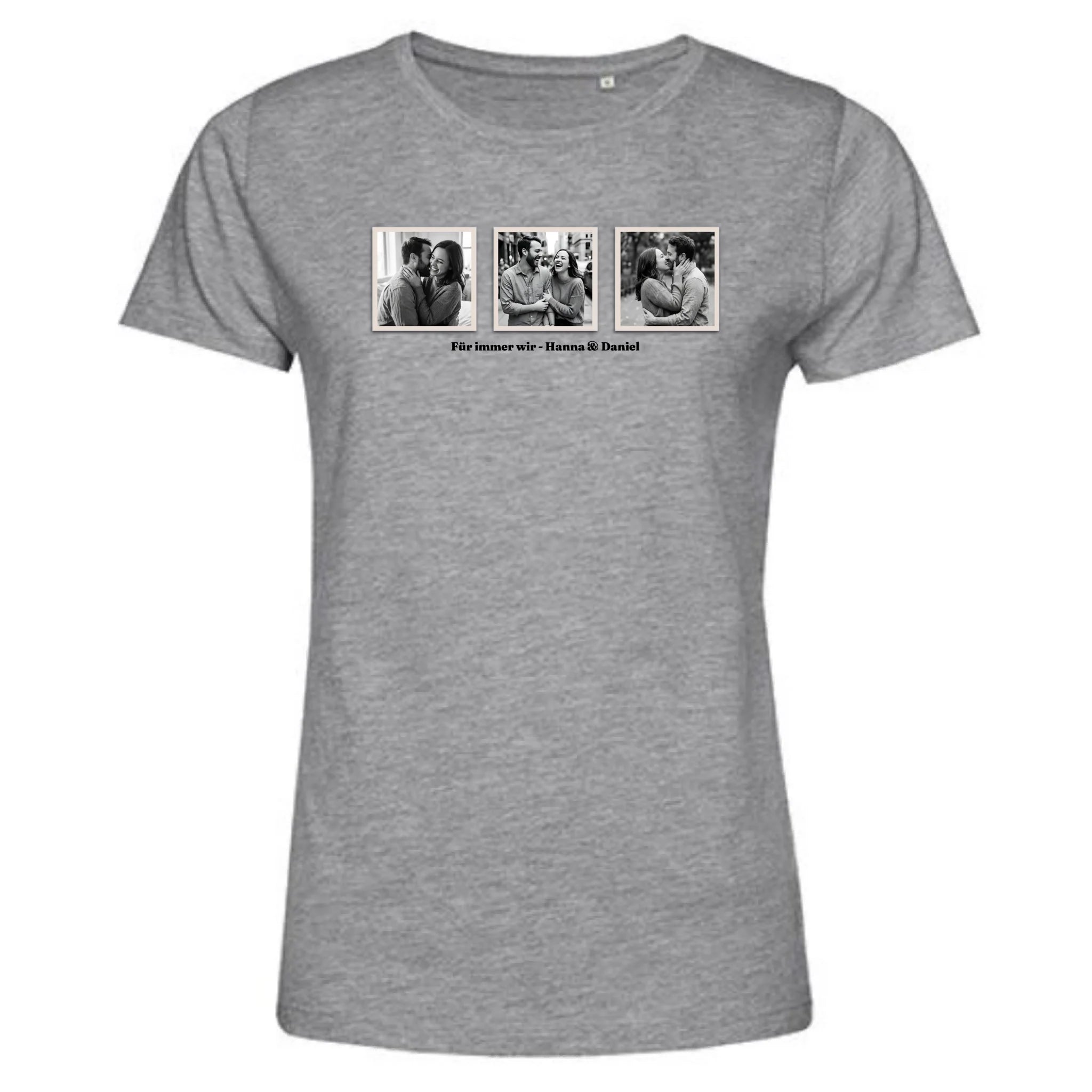 Personalisiertes T-Shirt Damen - grau