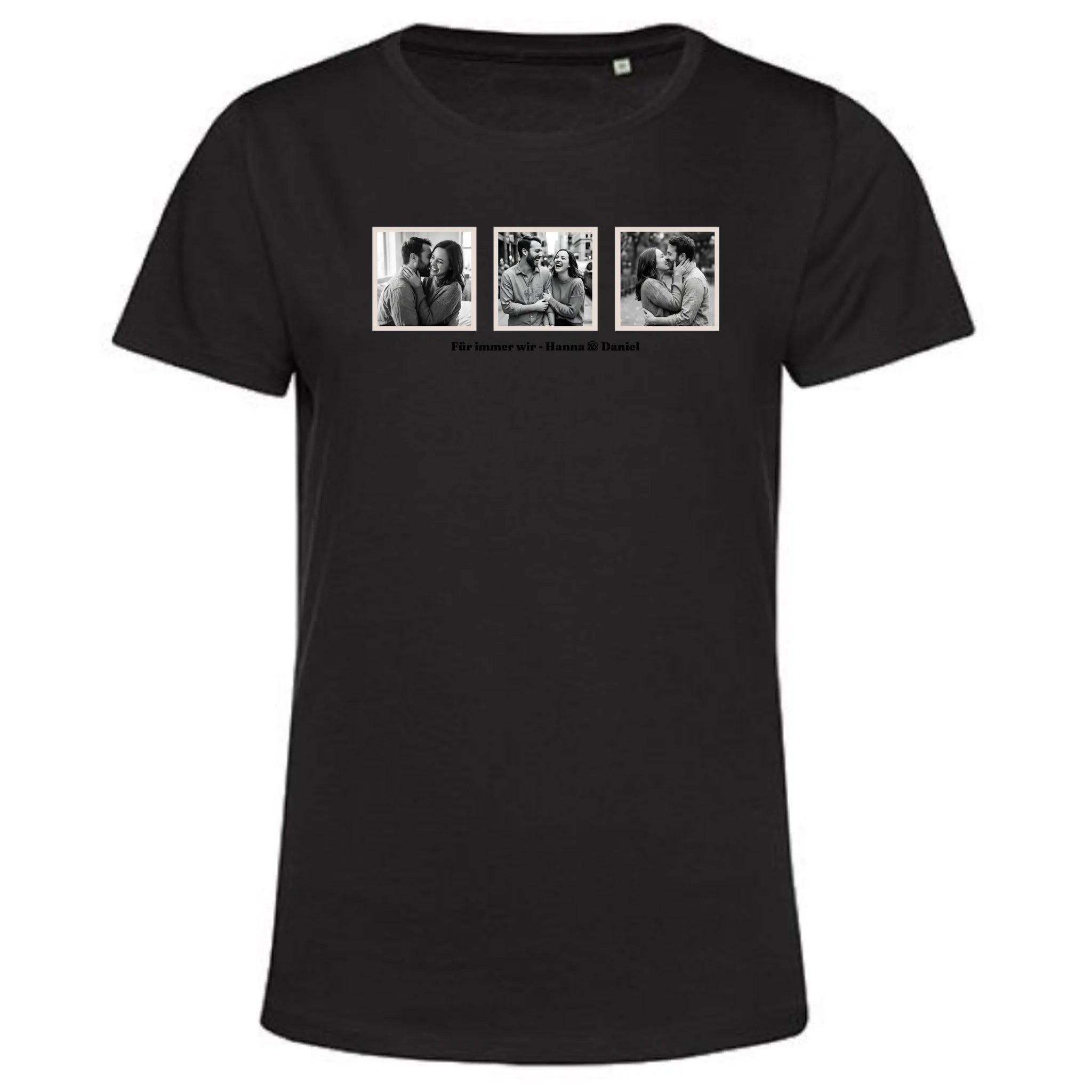 Personalisiertes T-Shirt Damen - schwarz
