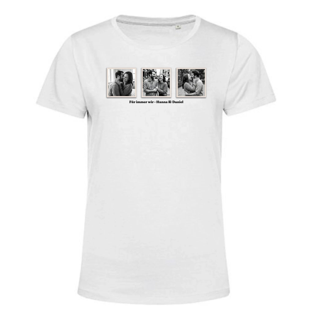 Personalisiertes T-Shirt Damen - weiß