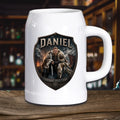 Wikinger Bierkrug aus Stein mit Foto personalisiert