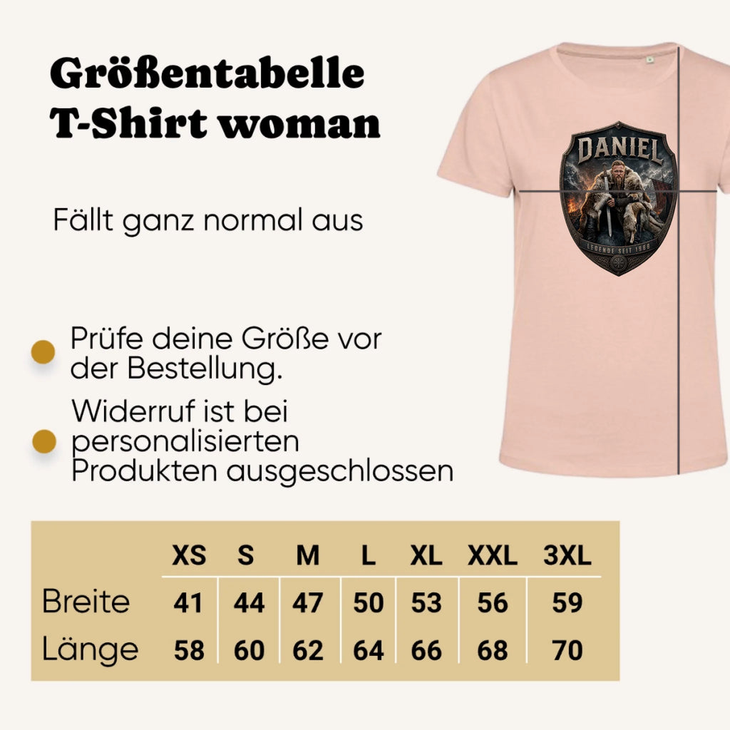 Personalisiertes T-Shirt Damen - weiss