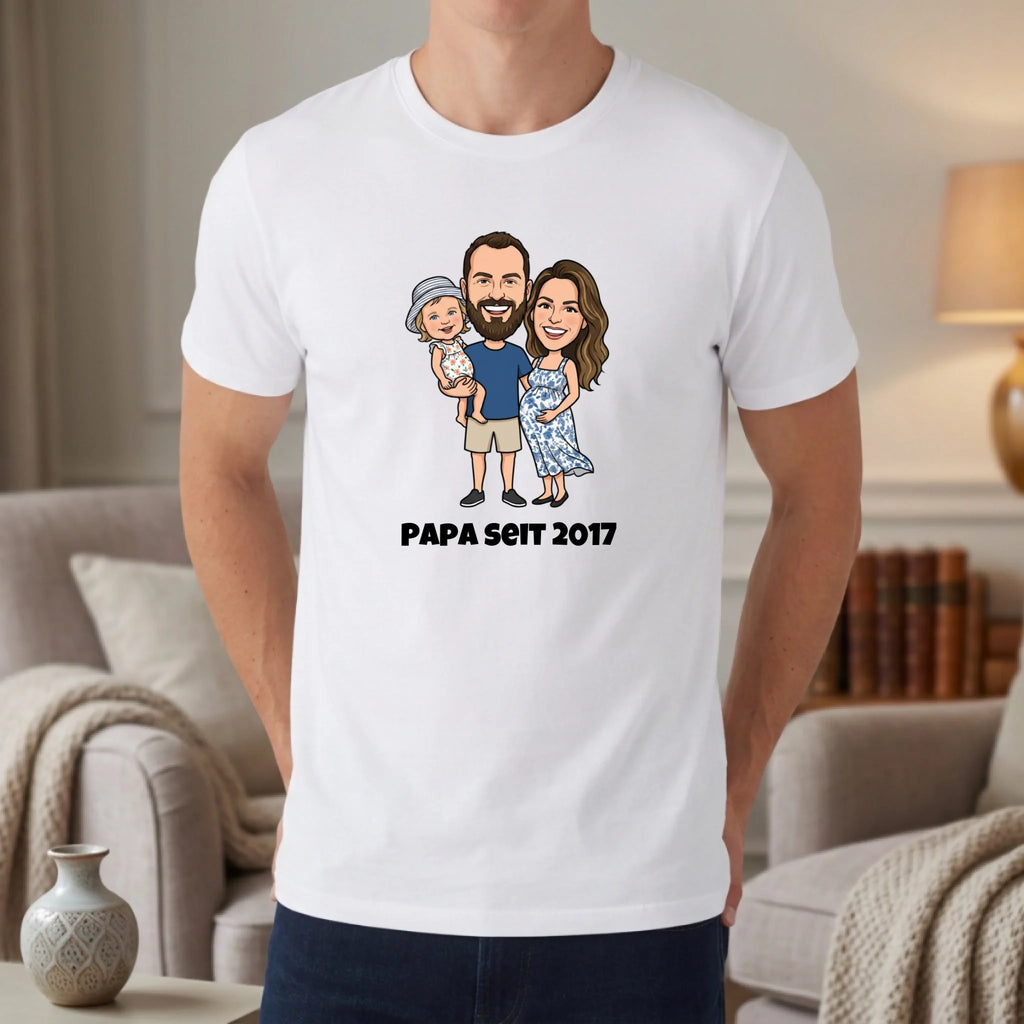 Personalisiertes T-shirt unisex - weiß