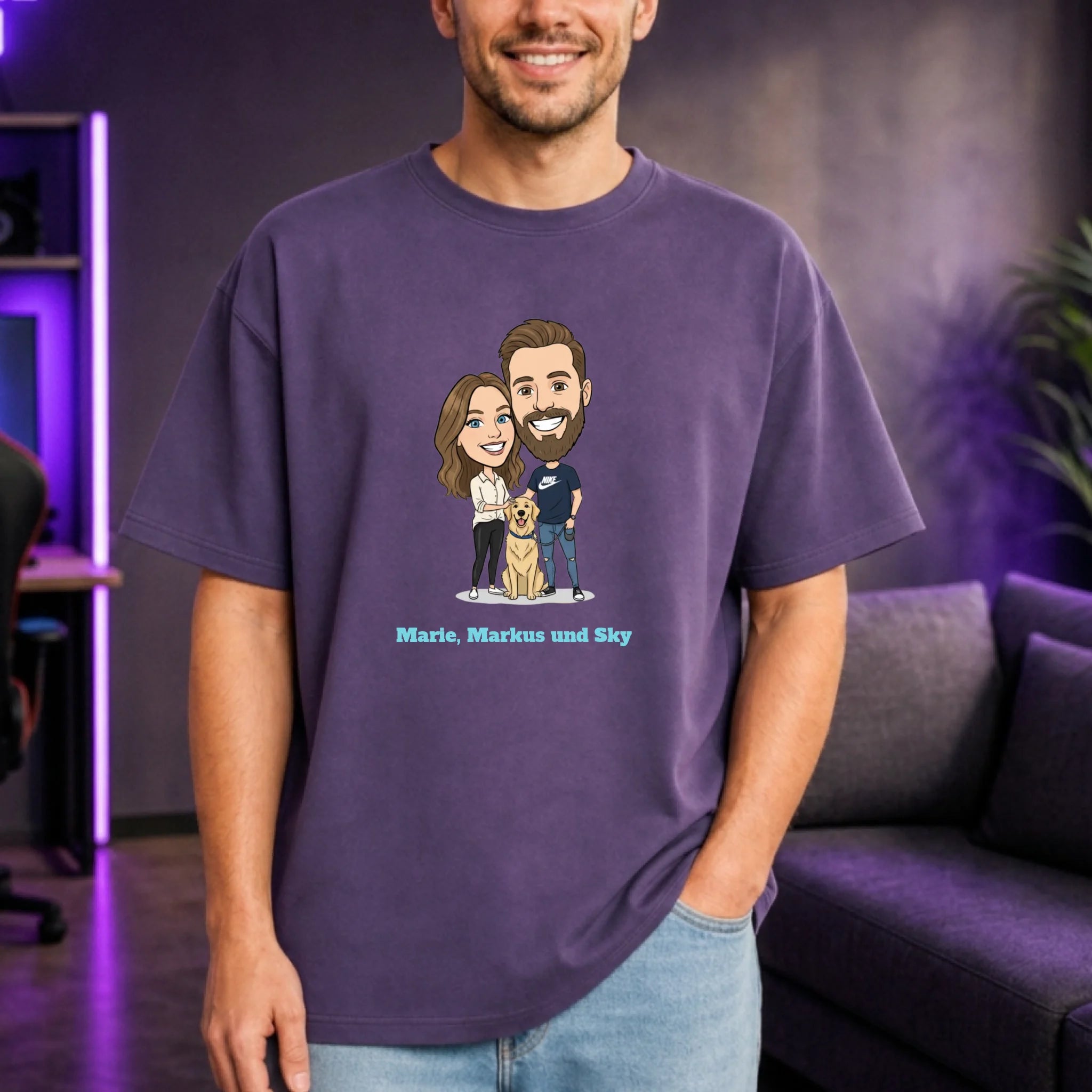 Personalisiertes Oversized T-Shirt