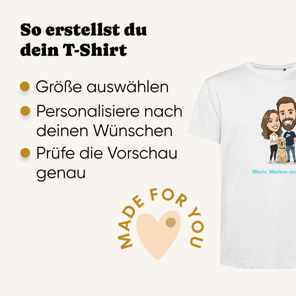 Personalisiertes T-shirt unisex - Erklärung